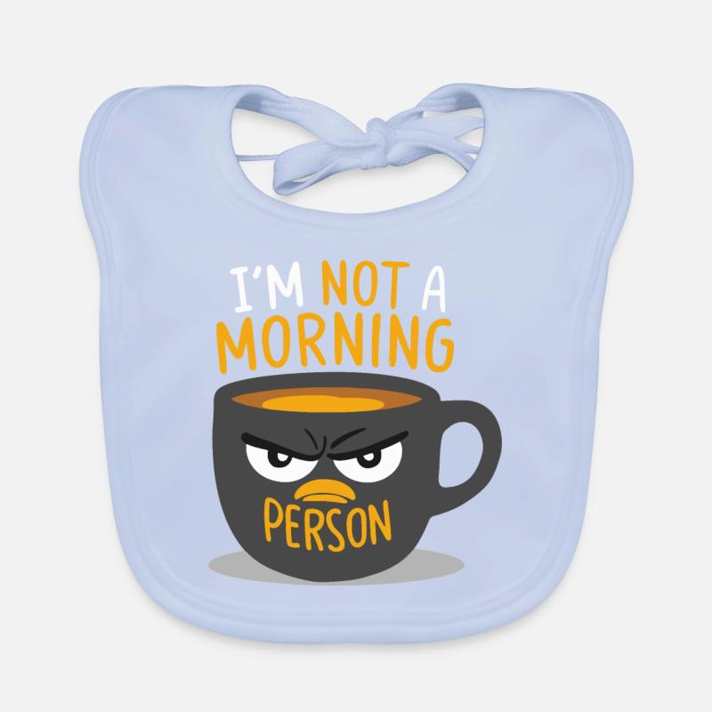ICH BIN KEIN MORGENMENSCH Baby Bio-Lätzchen