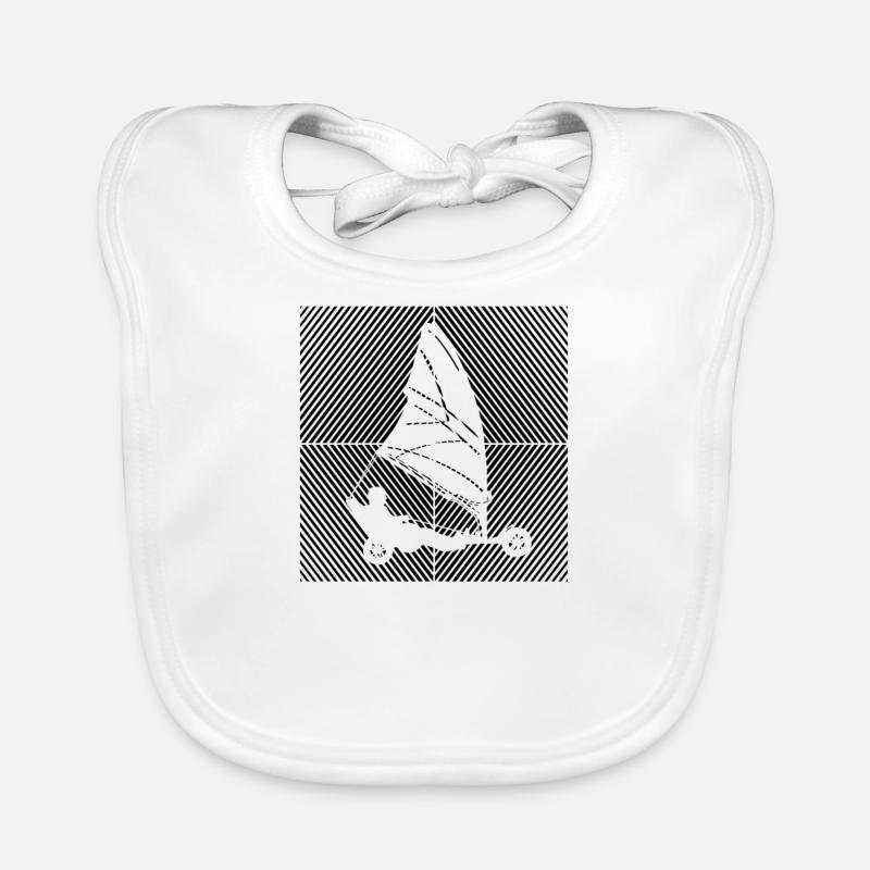 Voile sur sable Windracer Voile terrestre Marin terrestre Bavoir bio Bébé