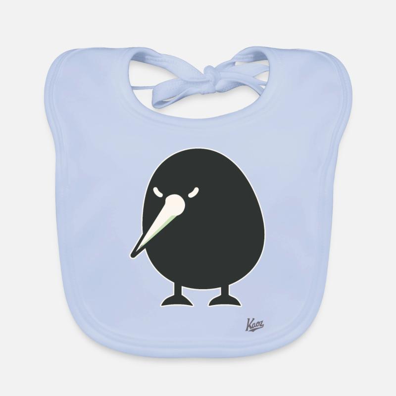 Funny Kiwi Bird Organic Baby Bibs