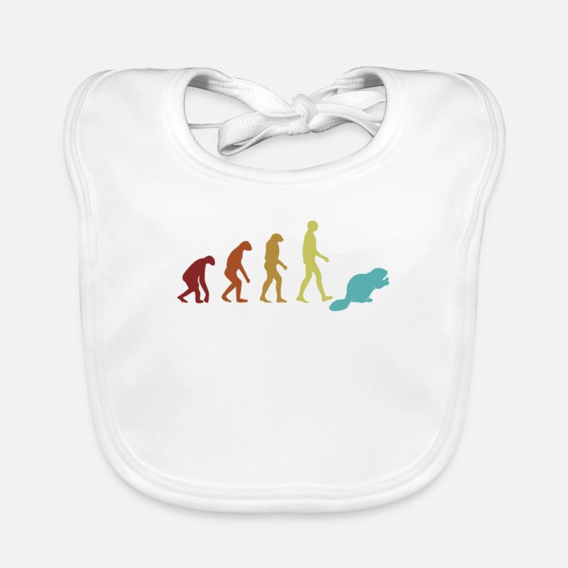 Beaver Evolution Castor Canadensis North American Organic Baby Bibs