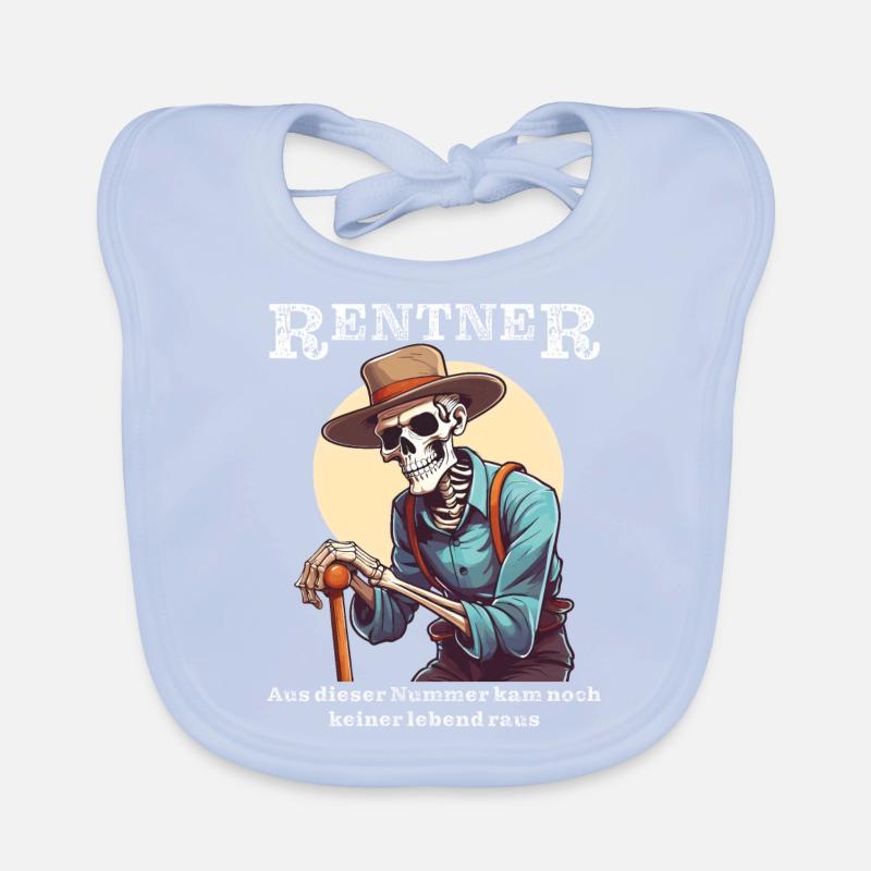 PENSIONER BONES Organic Baby Bibs