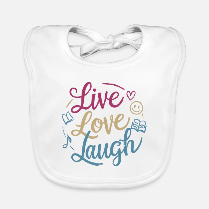 LIVE LOVE LAUGH Organic Baby Bibs