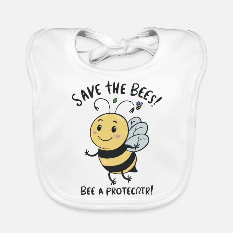 SAVE THE BEES Organic Baby Bibs