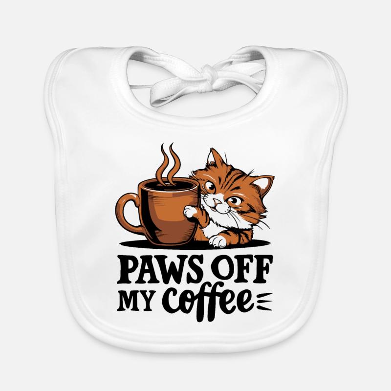 PATTES DE MON CAFÉ Bavoir bio Bébé
