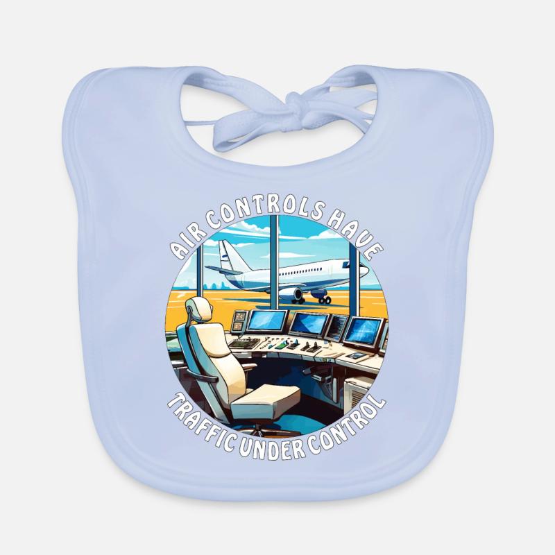 AIR CONTROLS HAVE TRAFFIC UNDER CONTROL Baby Bio-Lätzchen