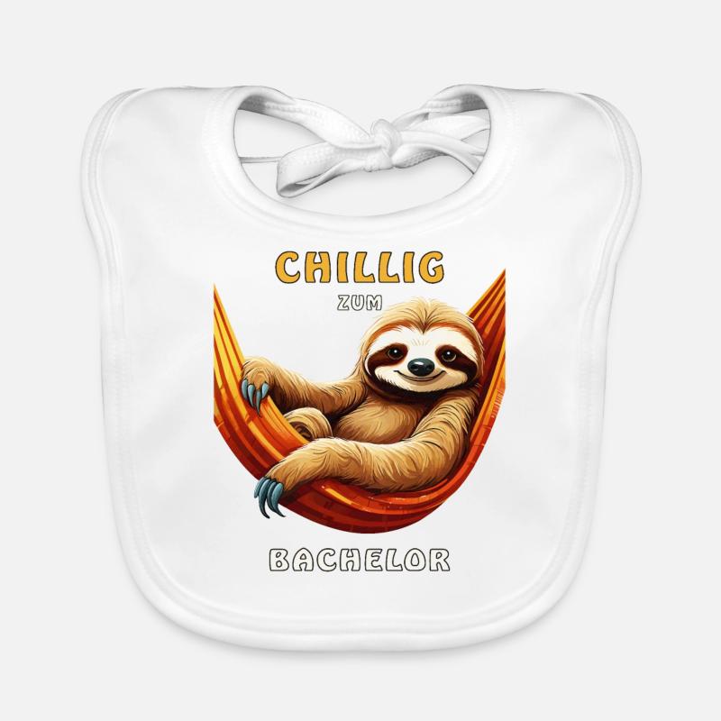 PARESSEUX CHILLIG À CÉLIBATAIRE Bavoir bio Bébé