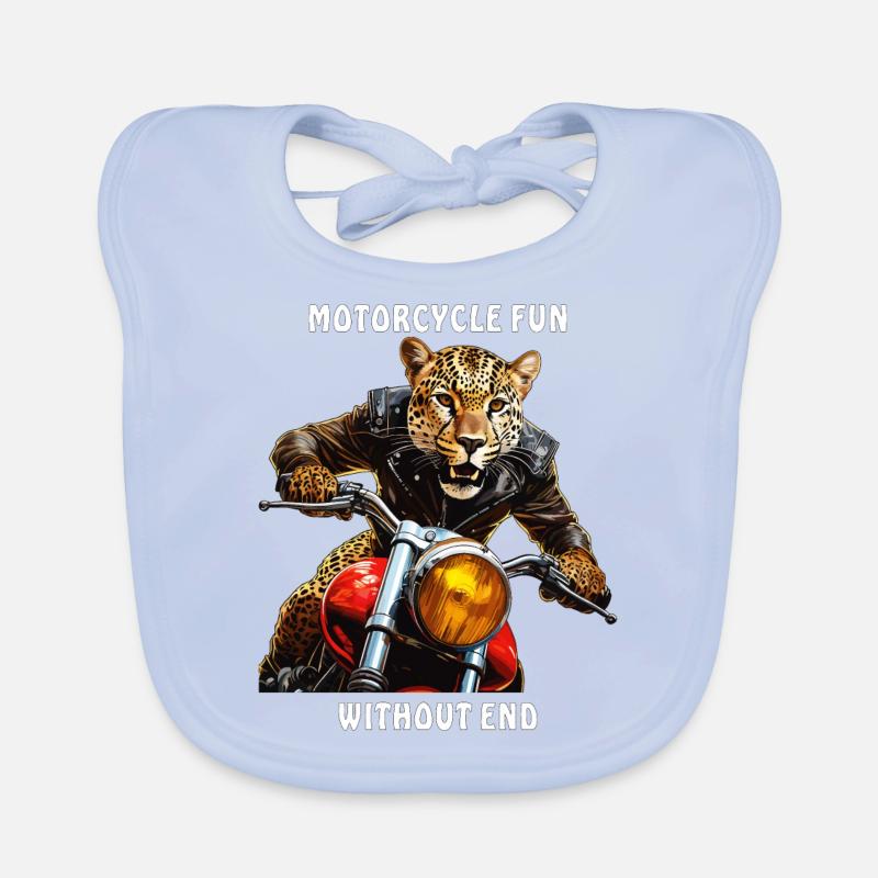 MOTORRAD MOTORCYCLE FUN WITHOUT END Organic Baby Bibs