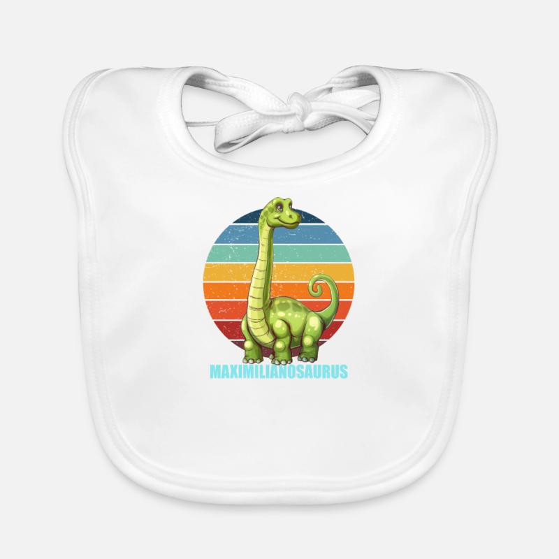 Maximilianosaurus Idée cadeau pour Maximilian Bavoir bio Bébé