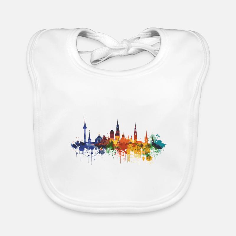 Corno Settentrionale Bavaglino ecologico per neonato