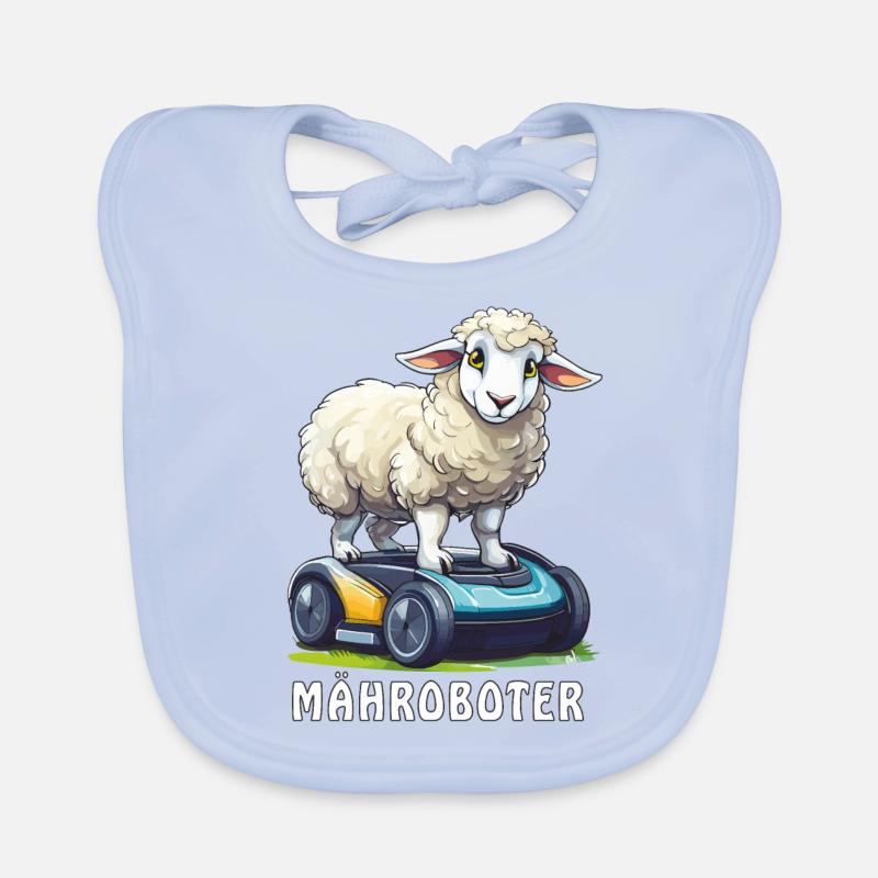 SCHAF MÄHROBOTER Baby Bio-Lätzchen