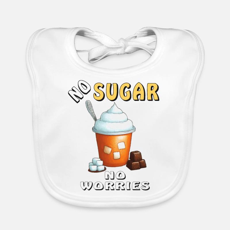 NO SUGAR NO WORRIES Organic Baby Bibs