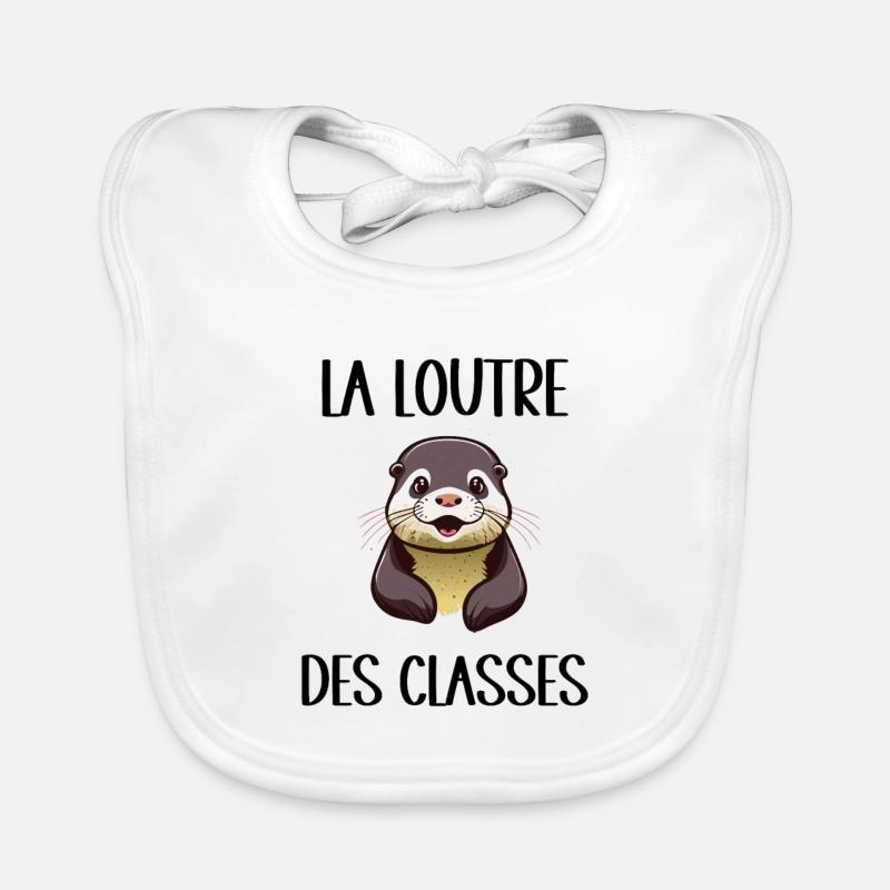 loutre des classes Bavoir bio Bébé