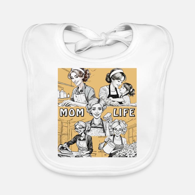 ÉPOUSE MÉNAGE MAMAN VIE Bavoir bio Bébé