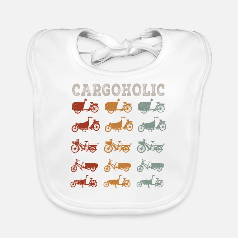 Vélo cargo Cargoholic Vélo cargo - Bavoir bio Bébé - blanc