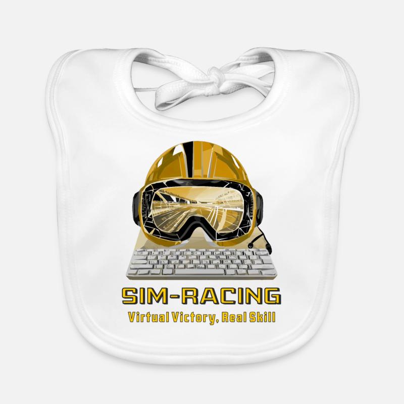 SIM RACING Virtual Victory, Real Skill Baby Bio-Lätzchen