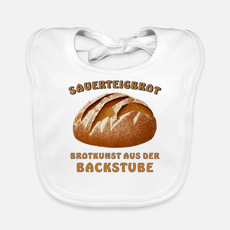 BREAD SOURDOUGH BREAD BREAD ART Organic Baby Bibs