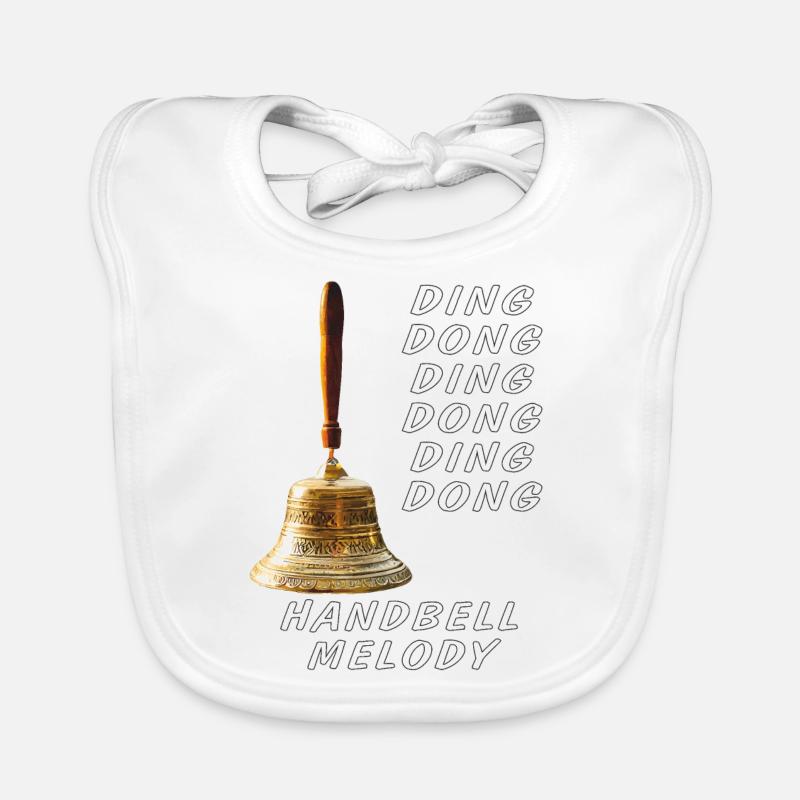 DING DONG HANDBELL MELODY Baby Bio-Lätzchen
