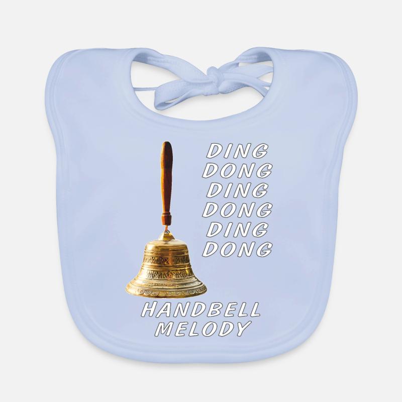 DING DONG MÉLODIE DE CLOCHE À MAIN Bavoir bio Bébé