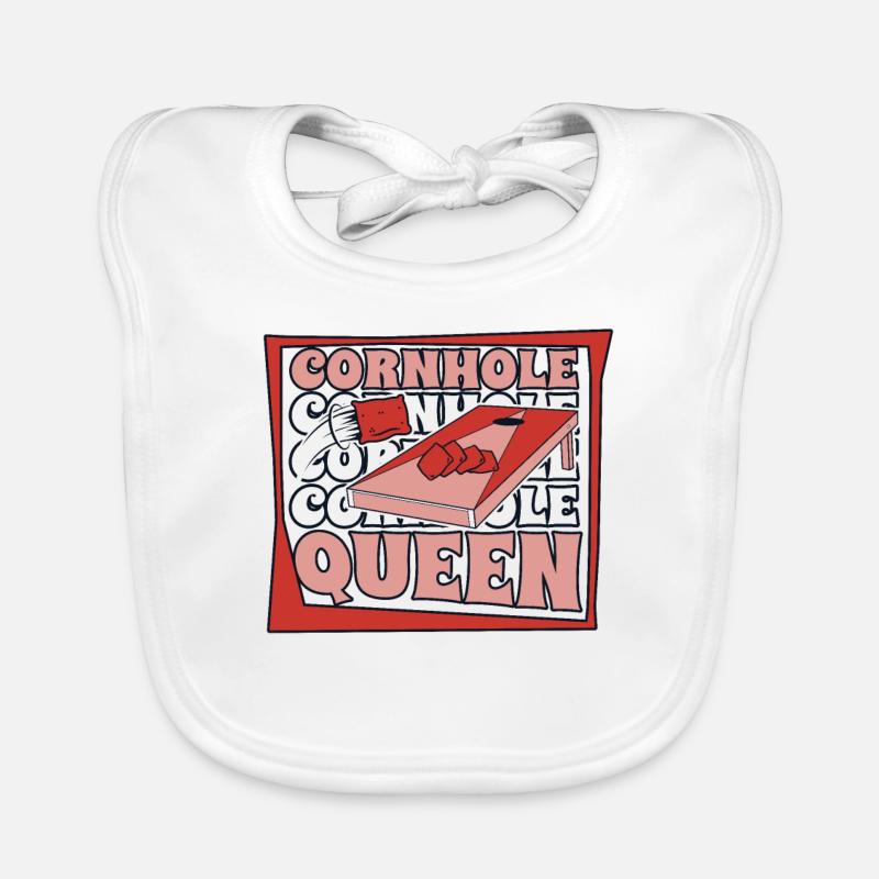 Cornhole Queen Spielbretter Sitzsack Profi Baby Bio-Lätzchen