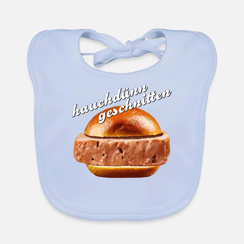 Meatloaf sliced wafer-thin Organic Baby Bibs