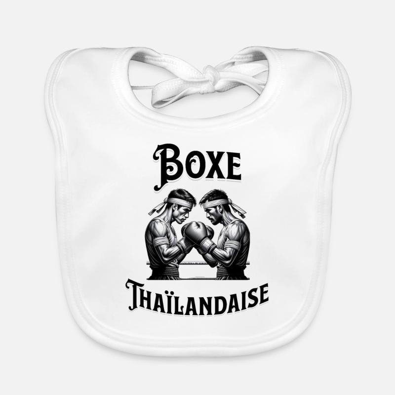 BOXE Thaïlandaise, cadeau pour boxeur et boxeuse Bavoir bio Bébé
