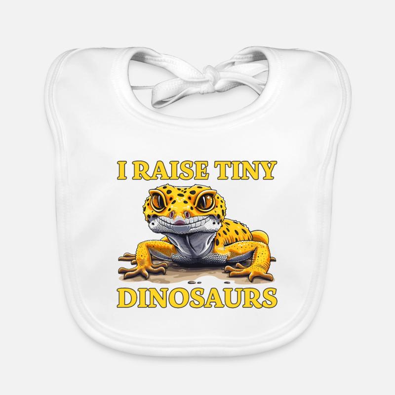 Leopard Gecko Saying Funny Leopard Gecko Gift Organic Baby Bibs
