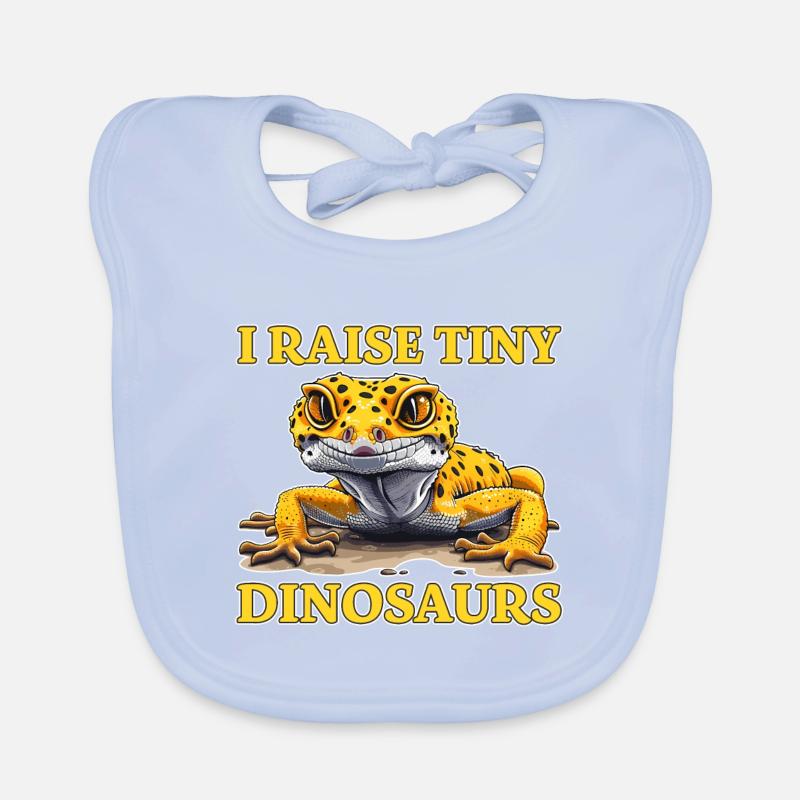 Gecko léopard disant drôle Gecko léopard cadeau Bavoir bio Bébé