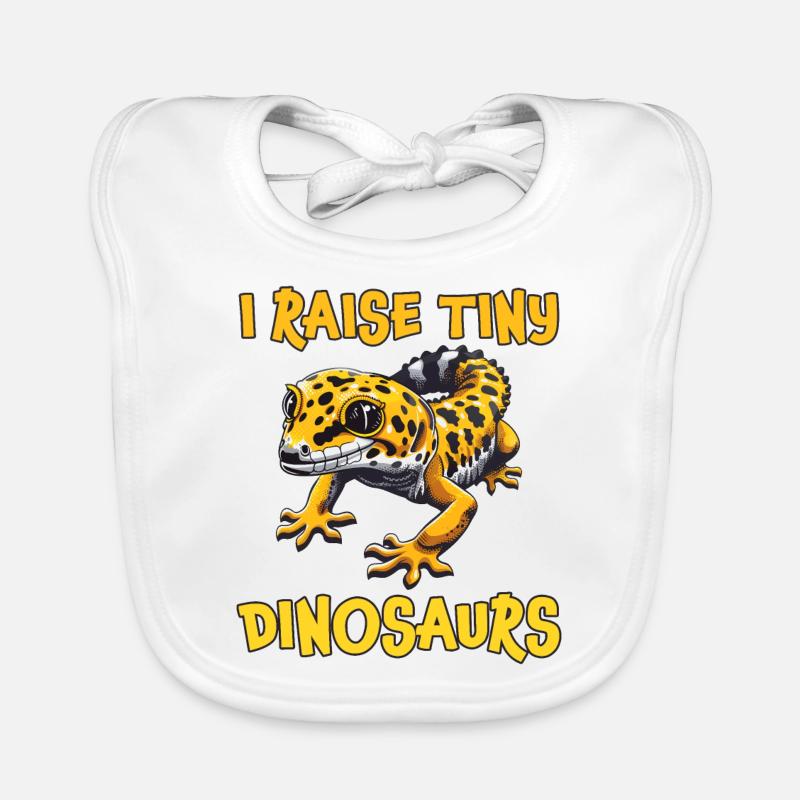 Leopardgecko Spruch Lustiges Leopardgecko Geschenk Baby Bio-Lätzchen