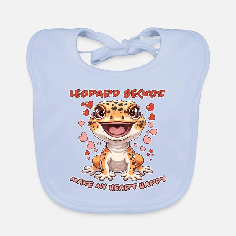 Leopard Gecko Saying Funny Leopard Gecko Gift Organic Baby Bibs