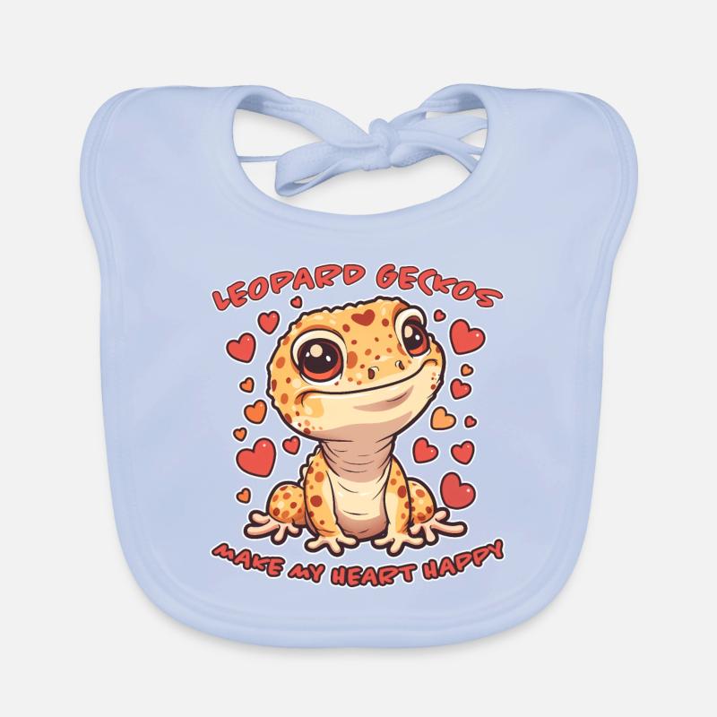 Leopard Gecko Saying Funny Leopard Gecko Gift Organic Baby Bibs