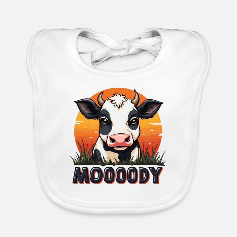 Cows Moo Cow Moo Cattle Dairy Cow Dairy Farmer Organic Baby Bibs