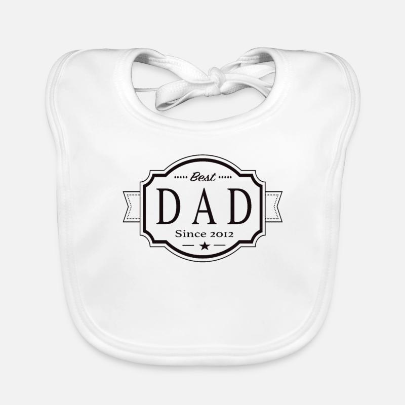 Bester Papa seit 2012 Baby Bio-Lätzchen