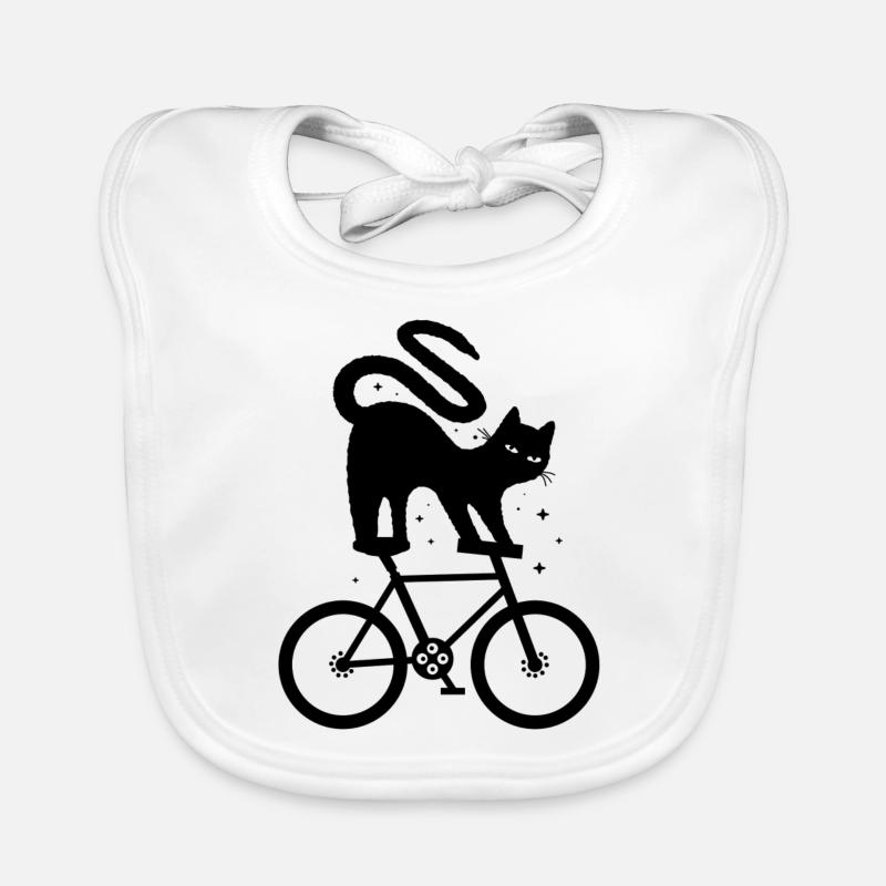 Cat Lover Wheel Organic Baby Bibs