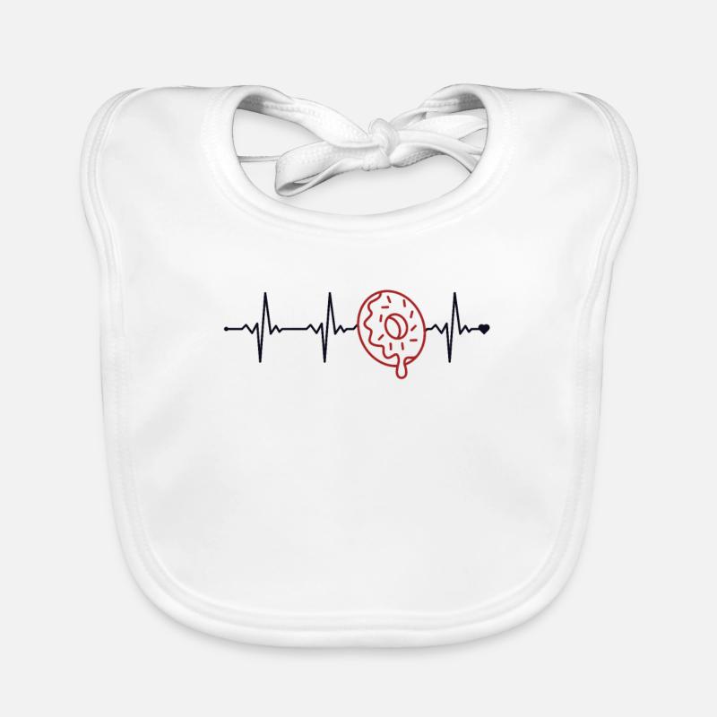Donut Heartbeat Doughnut Maker Beignet glacé Lover Bavoir bio Bébé