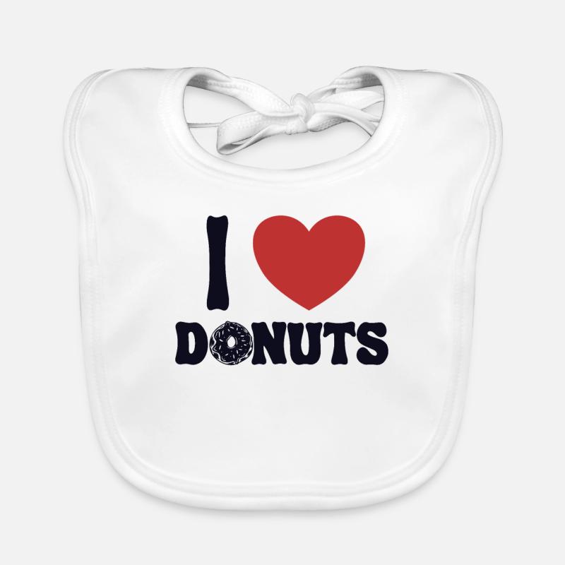 J’adore Donuts Doughnut Maker Glazed Lover Donut Bavoir bio Bébé