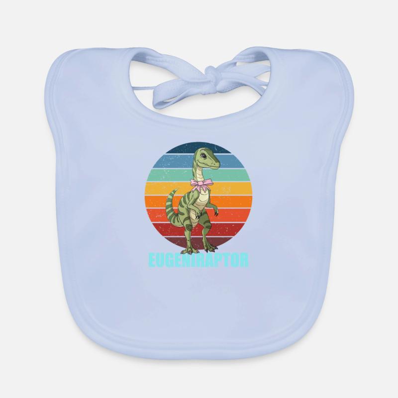 Eugeniraptor Geschenkidee für Eugenia Baby Bio-Lätzchen