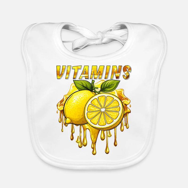 LEMON VITAMINS Organic Baby Bibs