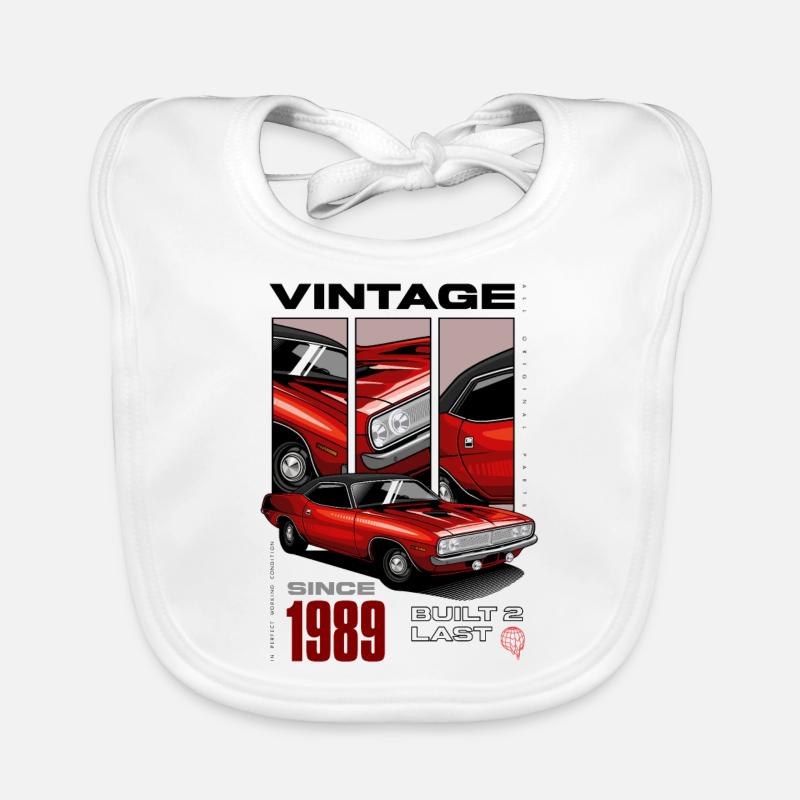 Ich bin nicht alt, ich bin ein Oldtimer, geboren 1989 Baby Bio-Lätzchen