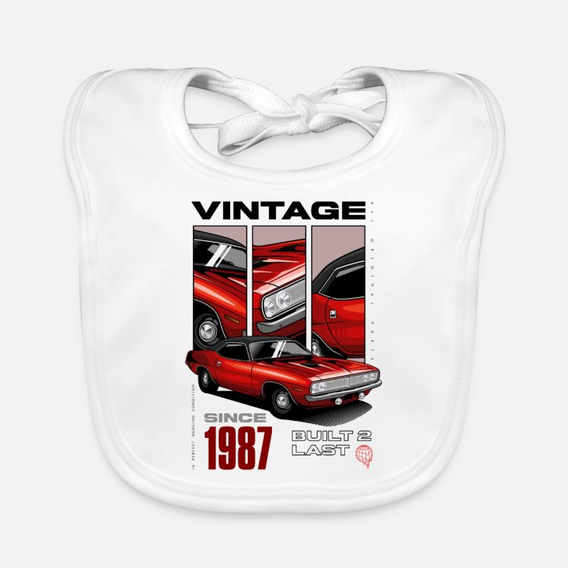 Ich bin nicht alt, ich bin ein Oldtimer, Jahrgang 1987 Baby Bio-Lätzchen