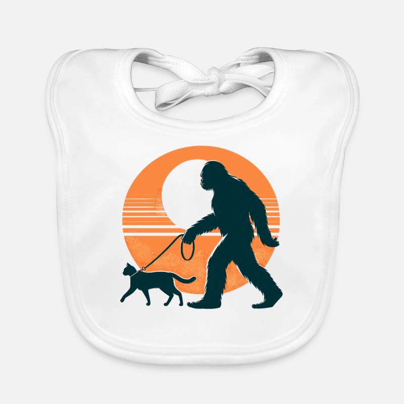 Chat Bigfoot Bavoir bio Bébé