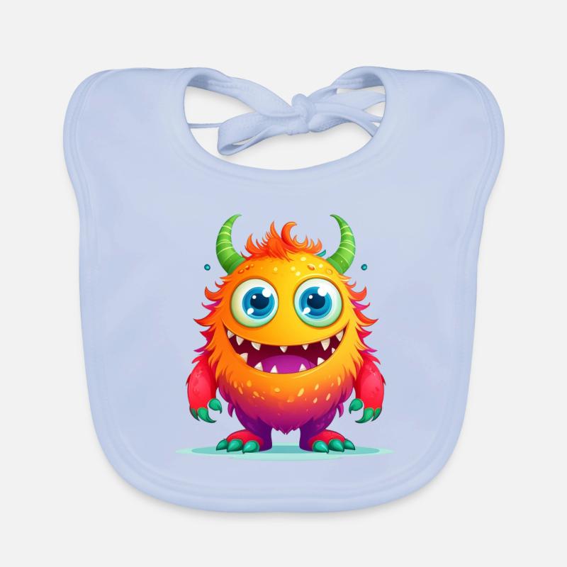 A cute monster Organic Baby Bibs