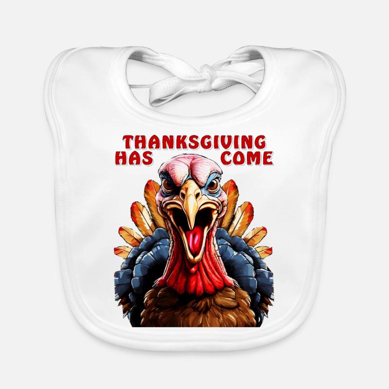 TURKEY THANKSGIVING EST ARRIVÉ Bavoir bio Bébé