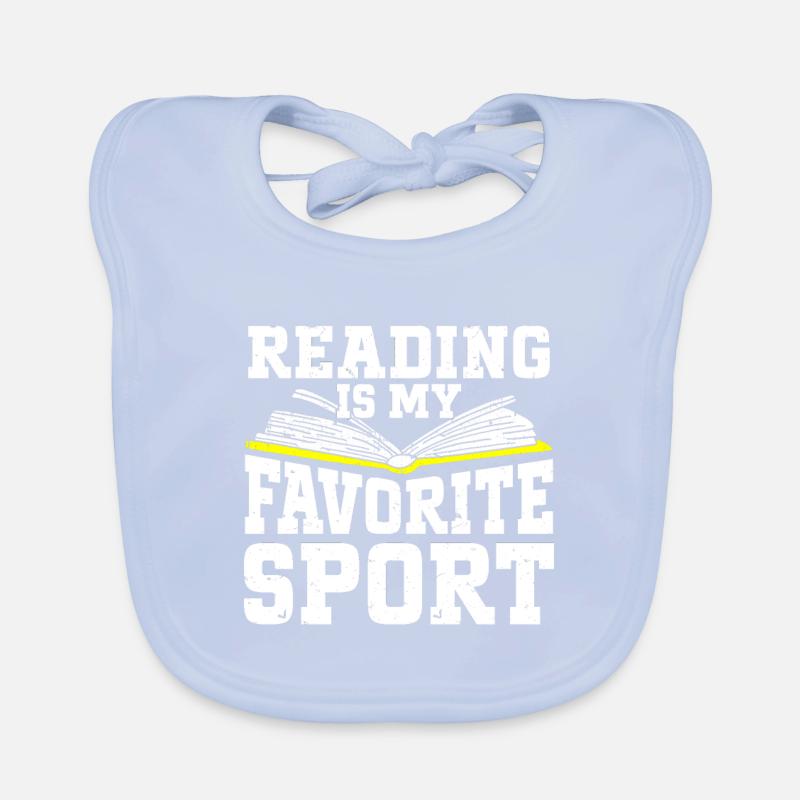 La lecture est mon rat de bibliothèque sportif préféré Bavoir bio Bébé
