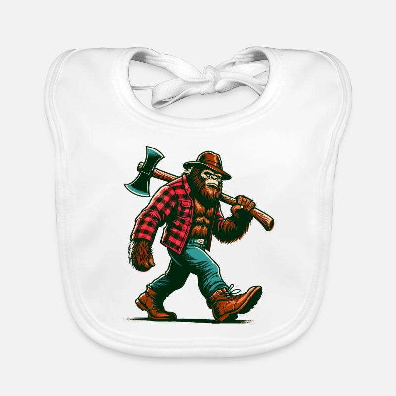 Bûcheron Forester Bigfoot Bavoir bio Bébé