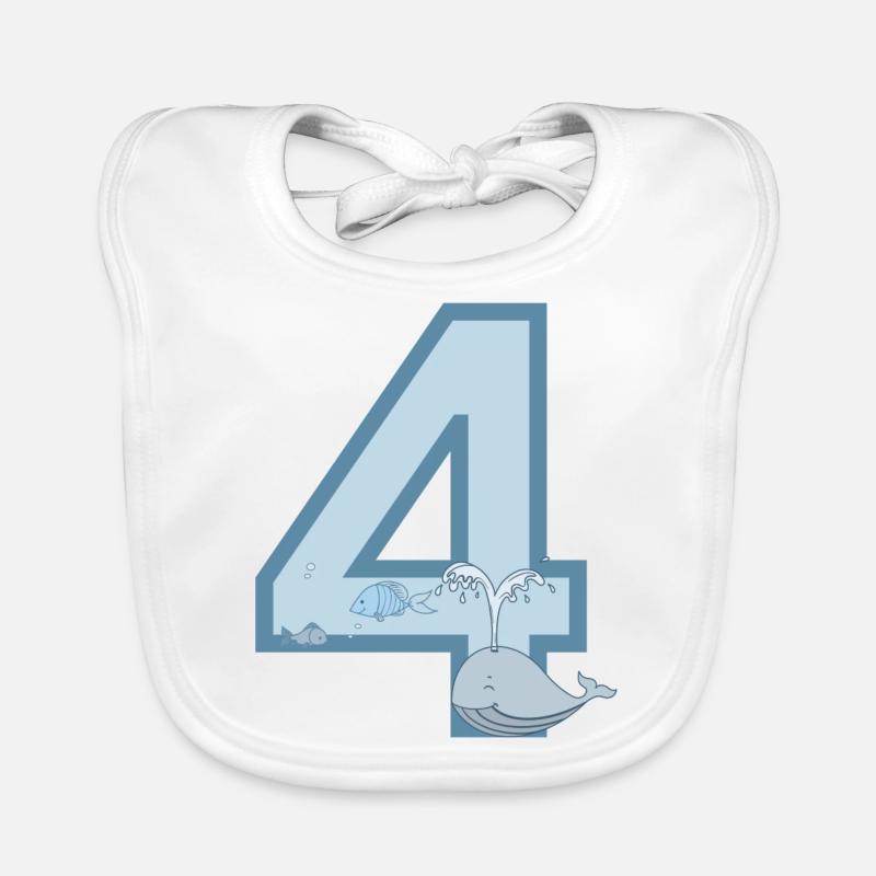 Numéro 4 Bavoir bio Bébé