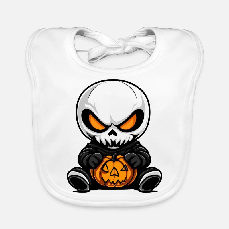 Zombie Halloween Squelette Bavoir bio Bébé