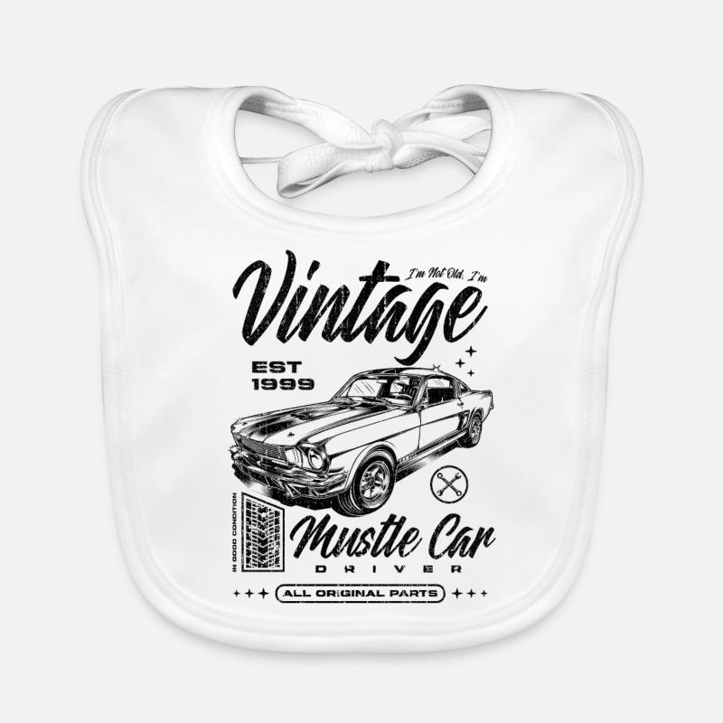 Ich bin nicht alt, ich bin ein Oldtimer, Jahrgang 1999 Baby Bio-Lätzchen