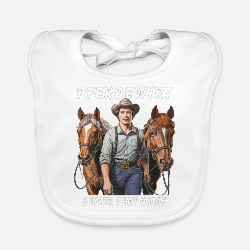 HORSE KEEPER NE S’AMÉLIORE PAS Bavoir bio Bébé