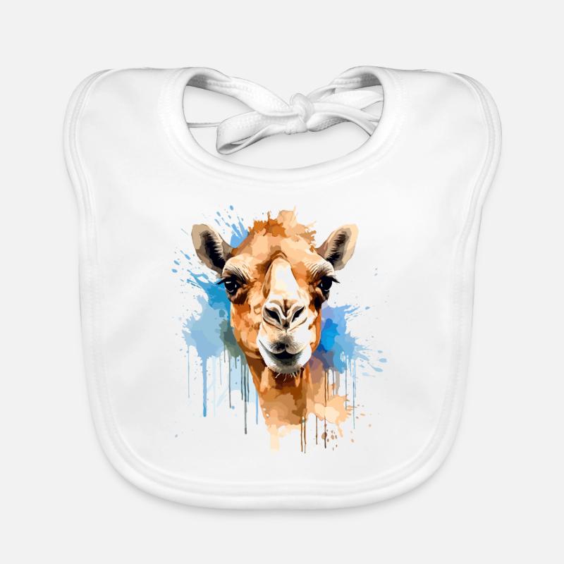 Tête de chameau Bavoir bio Bébé