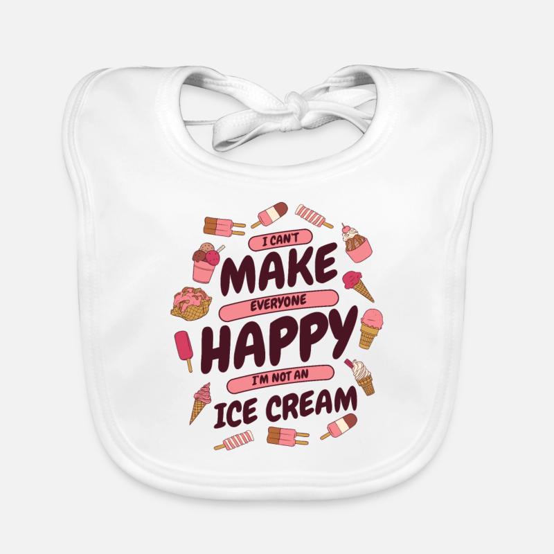 Can't Make Everyone Happy Maker Gelato Lover Ice Organic Baby Bibs